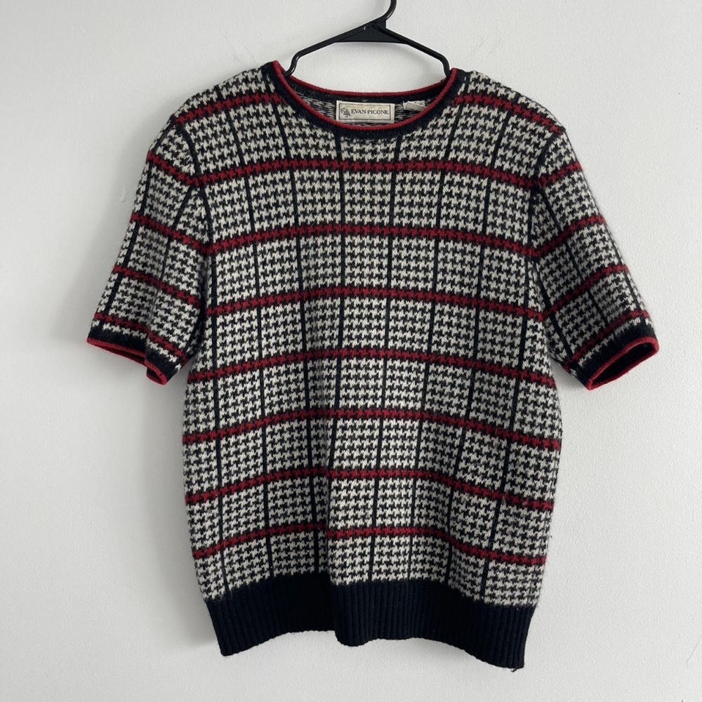 Black and Red Plaid Sweater